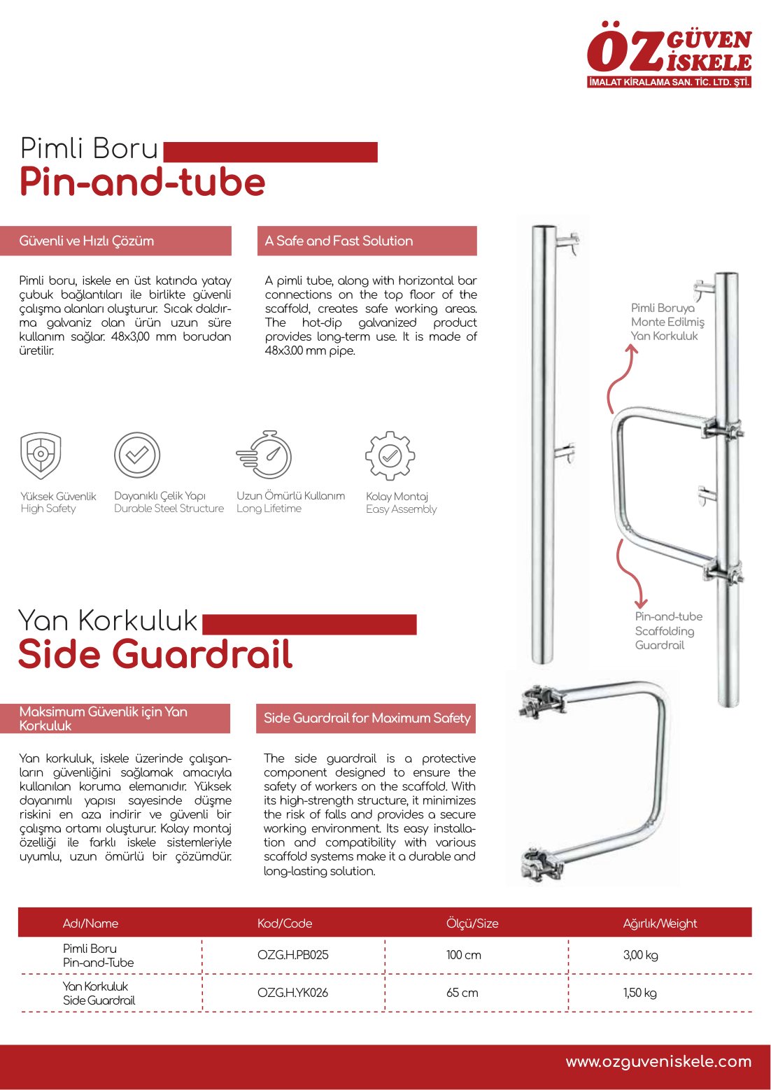 Pimli Boru katalog sayfası